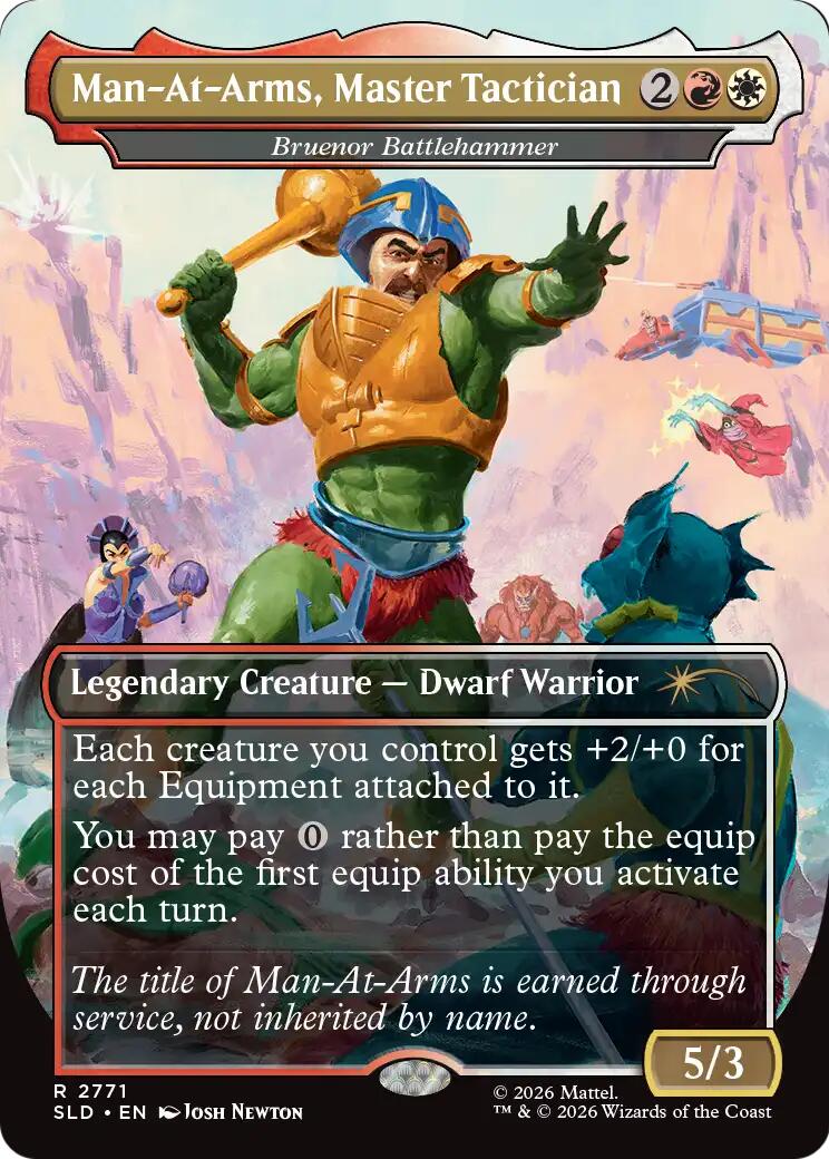 Man-At-Arms, Master Tactician - Bruenor Battlehammer [Secret Lair Drop Series] | Anubis Games and Hobby