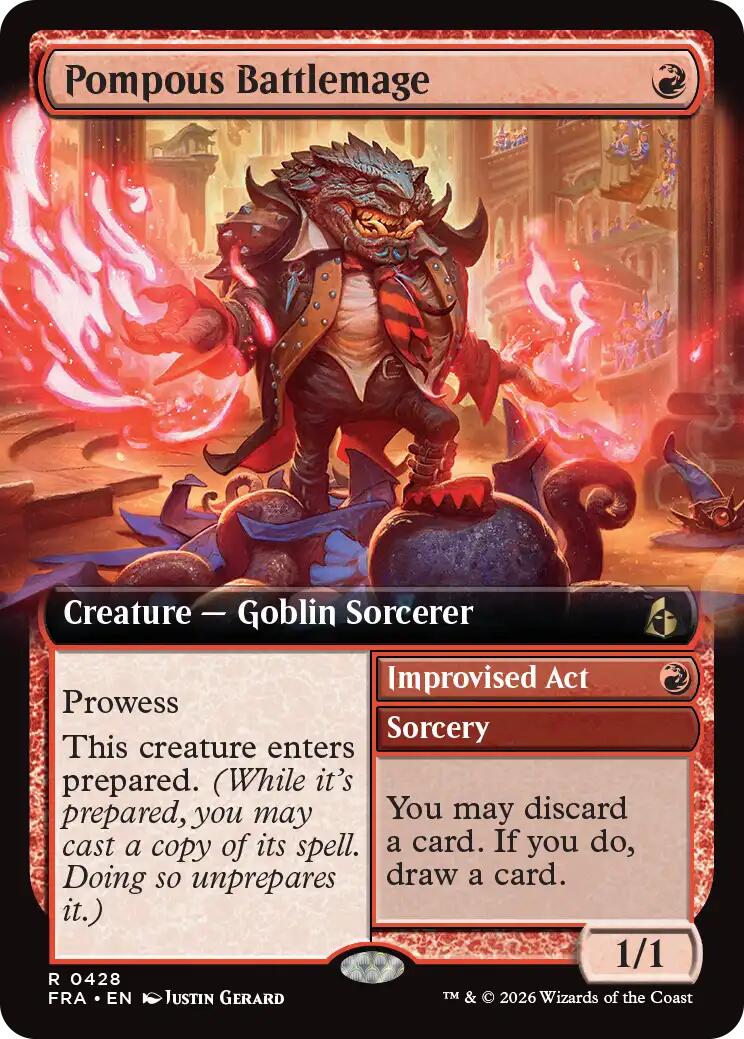 Pompous Battlemage (Extended Art) [Reality Fracture] | Anubis Games and Hobby