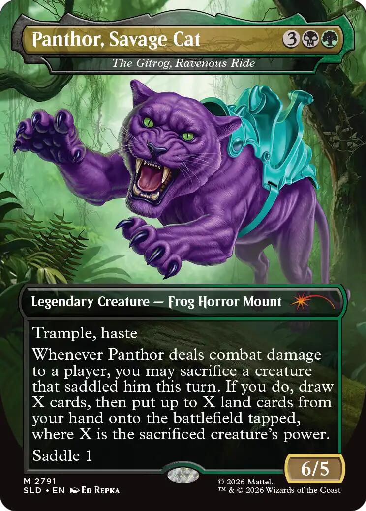 Panthor, Savage Cat - The Gitrog, Ravenous Ride [Secret Lair Drop Series] | Anubis Games and Hobby