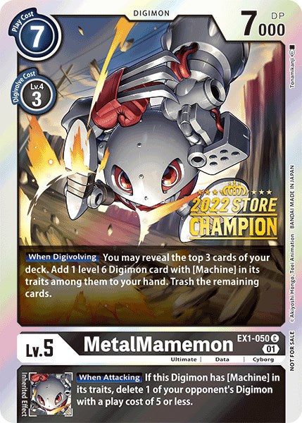 MetalMamemon [EX1-050] (2022 Store Champion) [Classic Collection Promos] | Anubis Games and Hobby