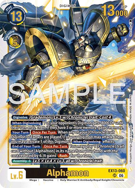 Alphamon [EX13-060] [Chivalrous XIII] | Anubis Games and Hobby