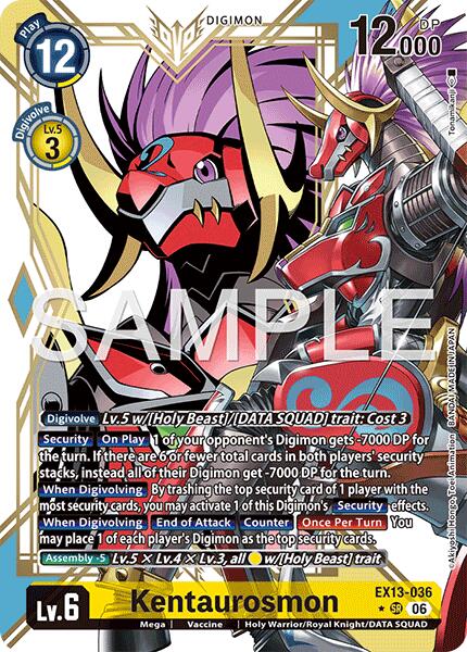 Kentaurosmon [EX13-036] (Alternate Art) [Chivalrous XIII] | Anubis Games and Hobby