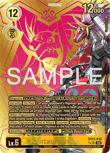 Kentaurosmon [EX13-036] (Rare Pull) [Chivalrous XIII] | Anubis Games and Hobby