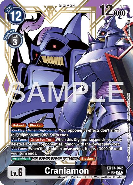 Craniamon [EX13-062] (Alternate Art) [Chivalrous XIII] | Anubis Games and Hobby
