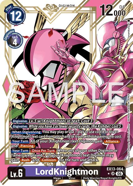 LordKnightmon [EX13-064] (Alternate Art) [Chivalrous XIII] | Anubis Games and Hobby