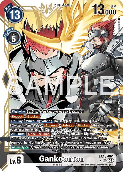 Gankoomon [EX13-061] (Alternate Art) [Chivalrous XIII] | Anubis Games and Hobby