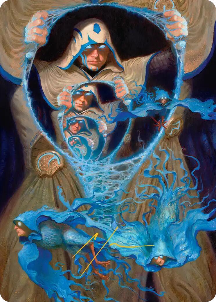 The Theorist, Jace Beleren Art Card (Gold-Stamped Signature) [Reality Fracture Art Series] | Anubis Games and Hobby