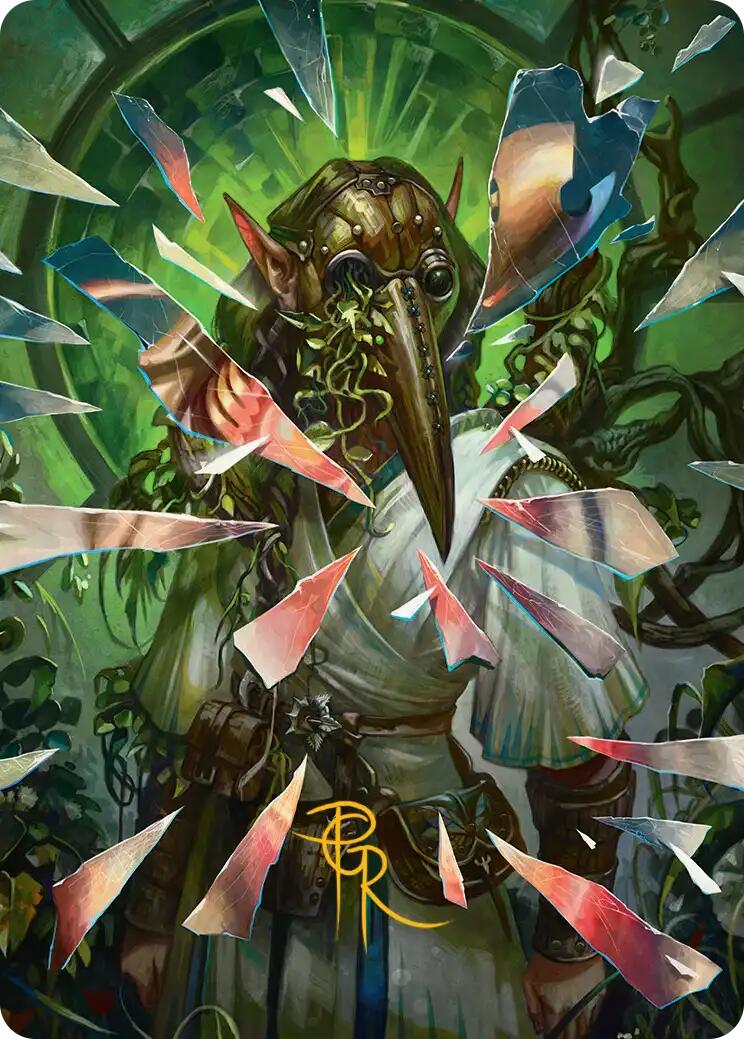 Simulacrum Shaper Art Card (Gold-Stamped Signature) [Reality Fracture Art Series] | Anubis Games and Hobby