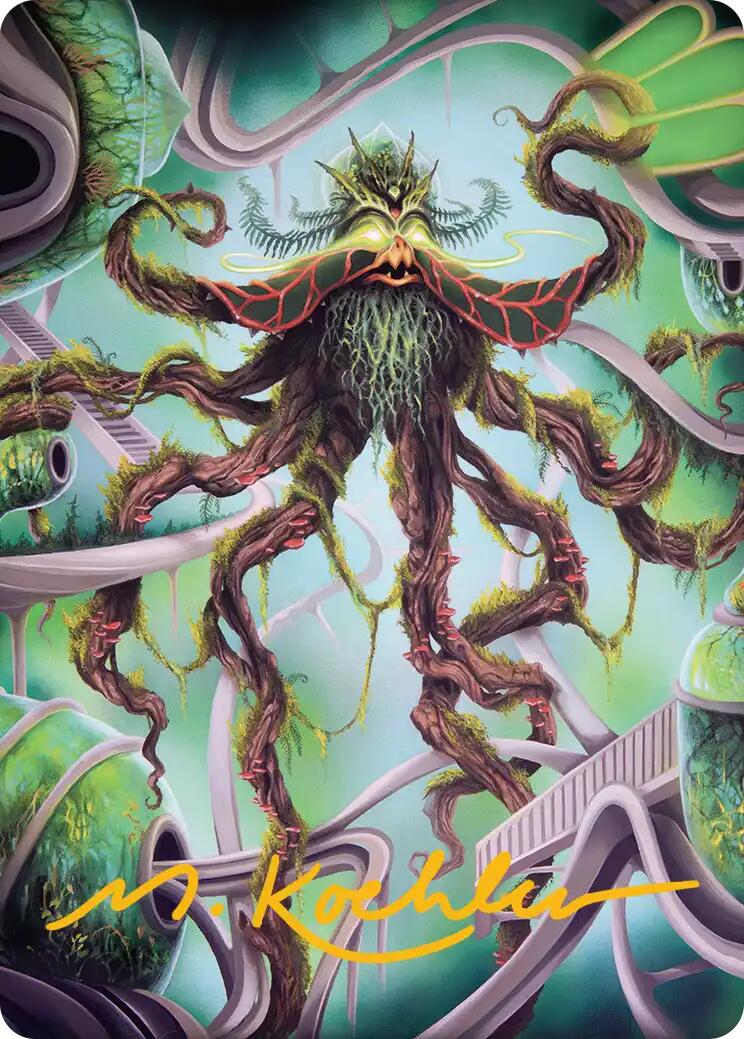 Verdant Kraken Art Card (Gold-Stamped Signature) [Reality Fracture Art Series] | Anubis Games and Hobby