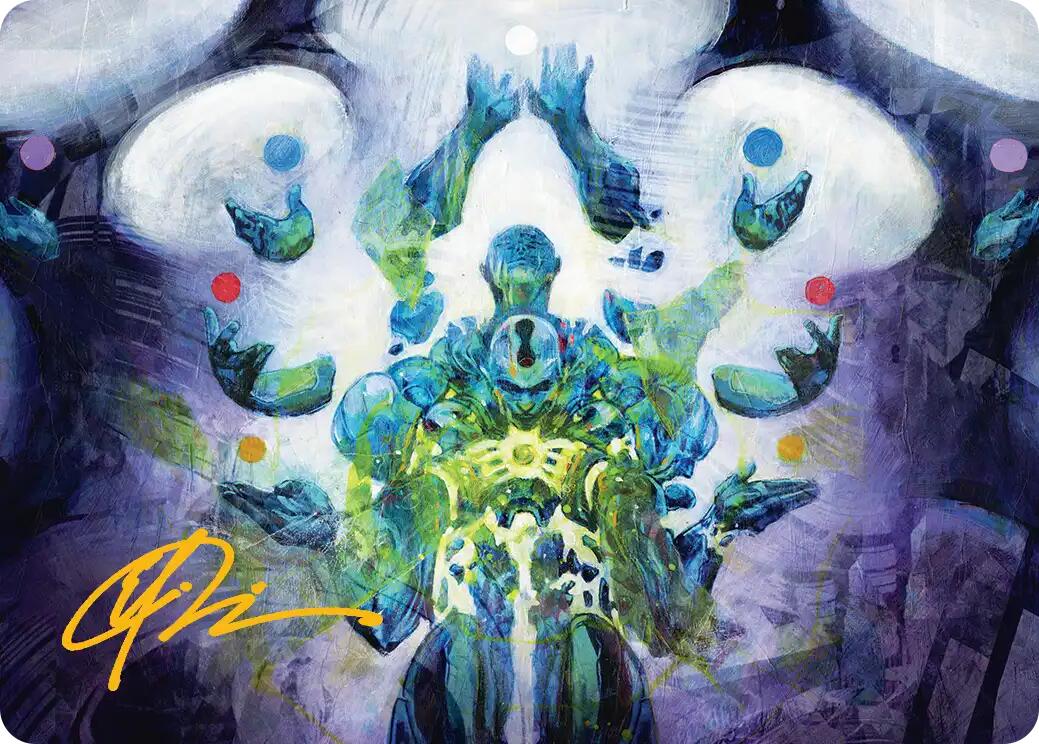 Avatar of Burgeoning Echoes Art Card (Gold-Stamped Signature) [Reality Fracture Art Series] | Anubis Games and Hobby