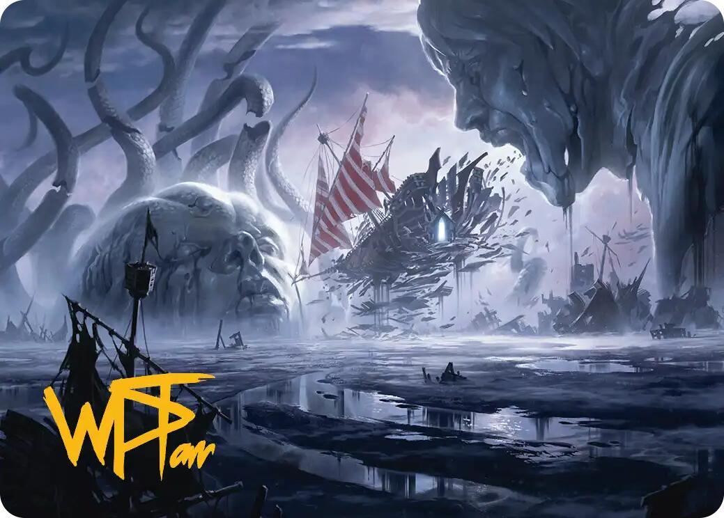 Shipwreck Marsh Art Card (Gold-Stamped Signature) [Reality Fracture Art Series] | Anubis Games and Hobby