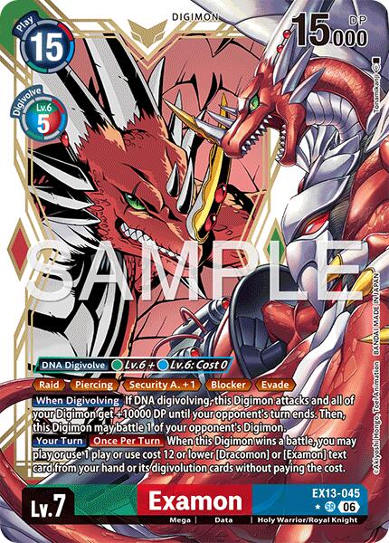 Examon [EX13-045] (Alternate Art) [Chivalrous XIII] | Anubis Games and Hobby