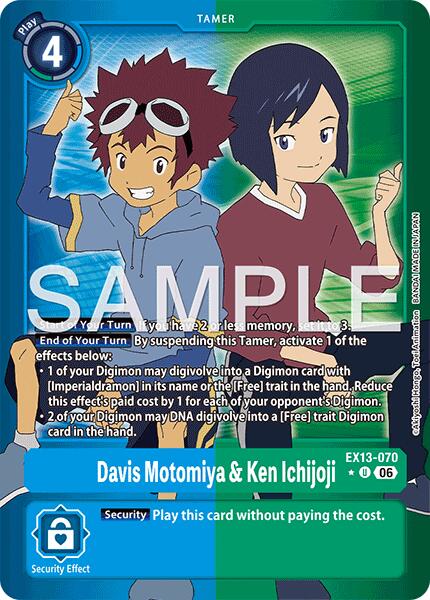 Davis Motomiya & Ken Ichijoji [EX13-070] (Limited Foil) [Chivalrous XIII] | Anubis Games and Hobby