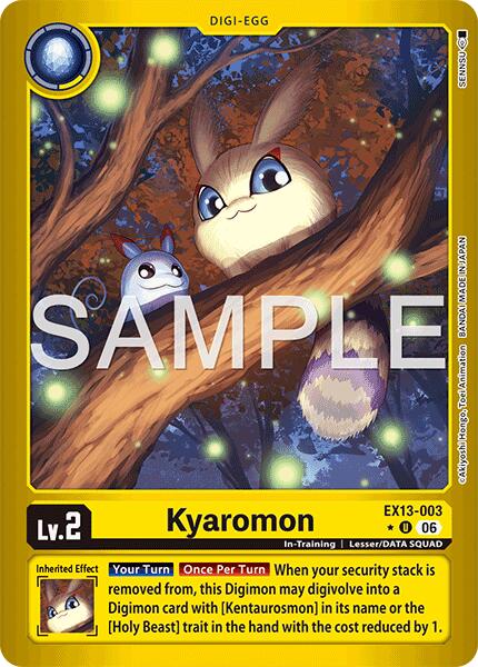 Kyaromon [EX13-003] (Limited Foil) [Chivalrous XIII] | Anubis Games and Hobby