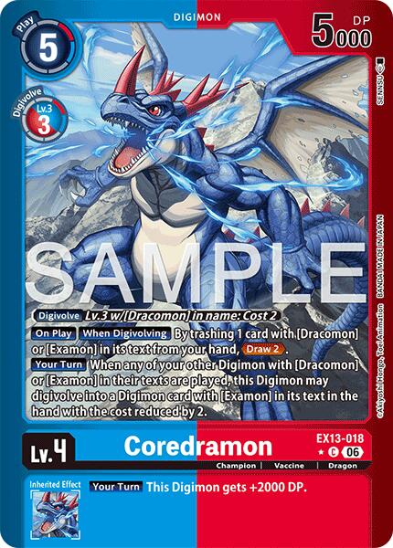 Coredramon [EX13-018] - EX13-018 (Limited Foil) [Chivalrous XIII] | Anubis Games and Hobby