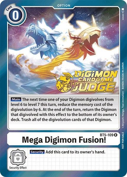 Mega Digimon Fusion! [BT5-109] (Judge Pack 1) [Battle of Omni Promos] | Anubis Games and Hobby