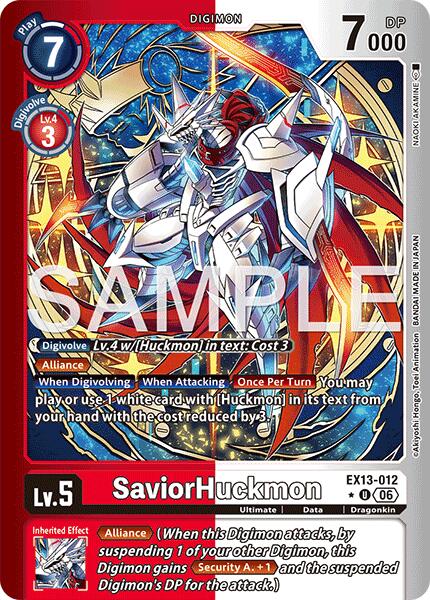 SaviorHuckmon [EX13-012] (Limited Foil) [Chivalrous XIII] | Anubis Games and Hobby