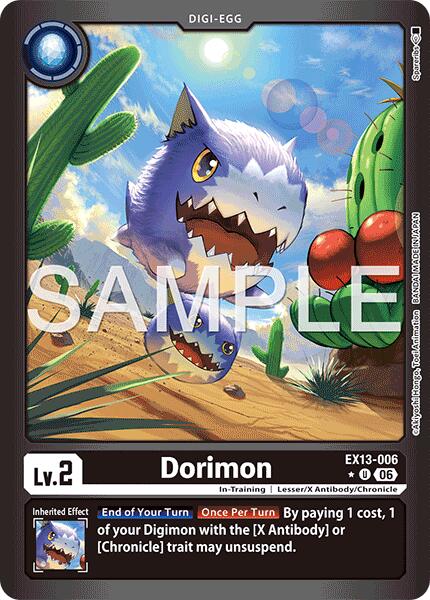 Dorimon [EX13-006] (Limited Foil) [Chivalrous XIII] | Anubis Games and Hobby