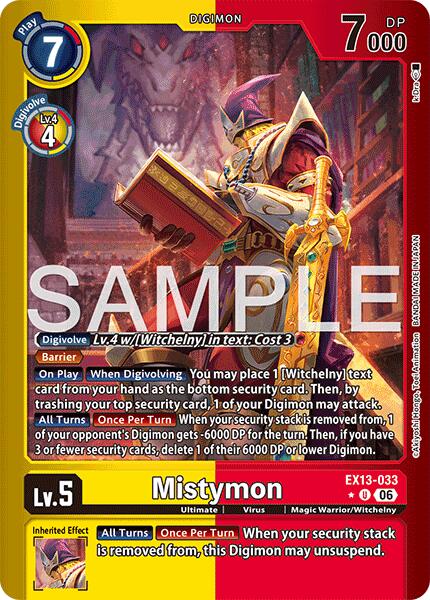 Mistymon [EX13-033] (Limited Foil) [Chivalrous XIII] | Anubis Games and Hobby