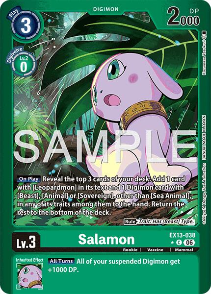 Salamon [EX13-038] (Limited Foil) [Chivalrous XIII] | Anubis Games and Hobby