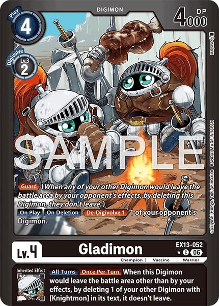 Gladimon [EX13-052] (Limited Foil) [Chivalrous XIII] | Anubis Games and Hobby