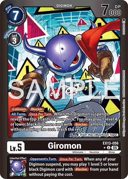 Giromon [EX13-056] (Limited Foil) [Chivalrous XIII] | Anubis Games and Hobby