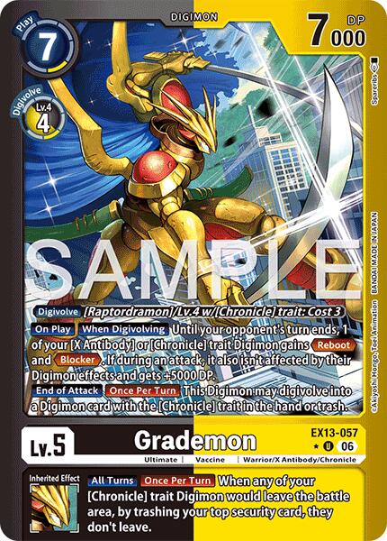 Grademon [EX13-057] (Limited Foil) [Chivalrous XIII] | Anubis Games and Hobby