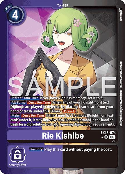 Rie Kishibe [EX13-074] (Alternate Art) [Chivalrous XIII] | Anubis Games and Hobby