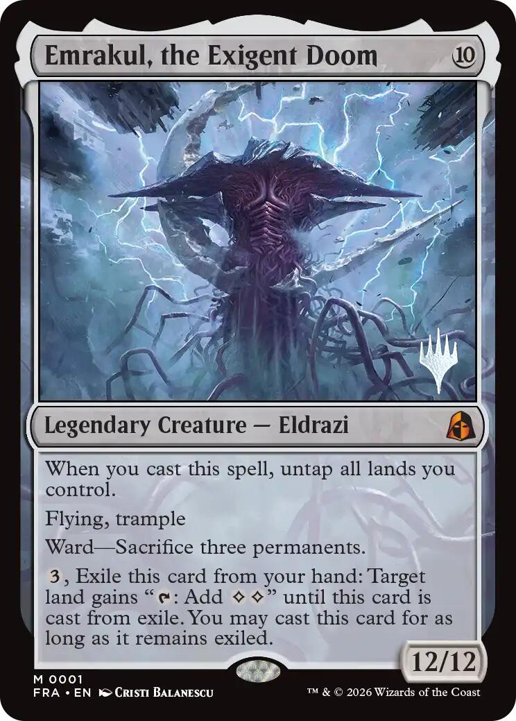 Emrakul, the Exigent Doom [Reality Fracture Promos] | Anubis Games and Hobby
