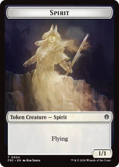 Spirit // Jace Double-Sided Token [Reality Fracture Commander Tokens] | Anubis Games and Hobby