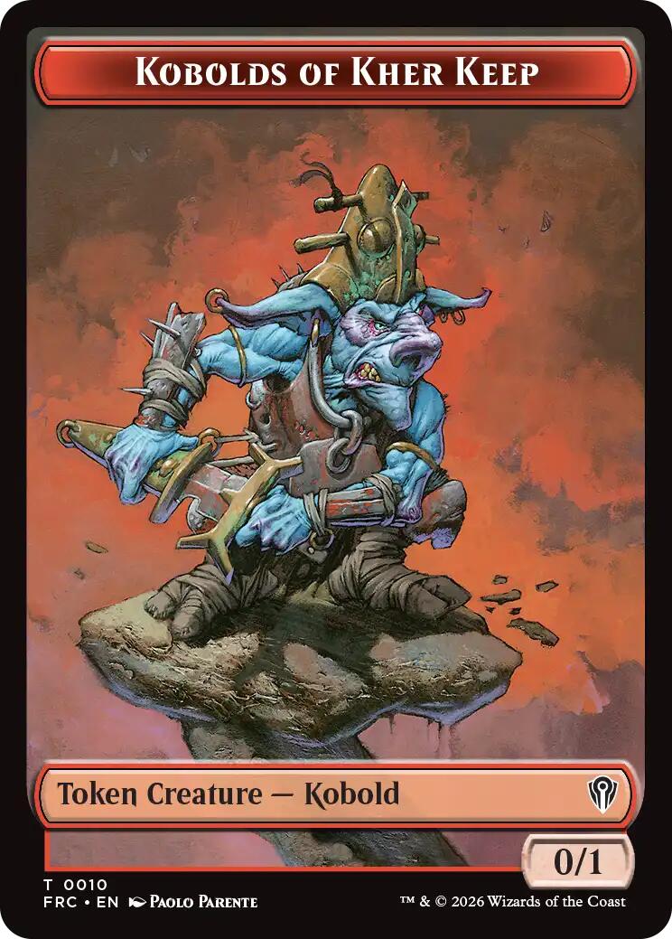 Kobolds of Kher Keep // Phyrexian Mite Double-Sided Token [Reality Fracture Commander Tokens] | Anubis Games and Hobby