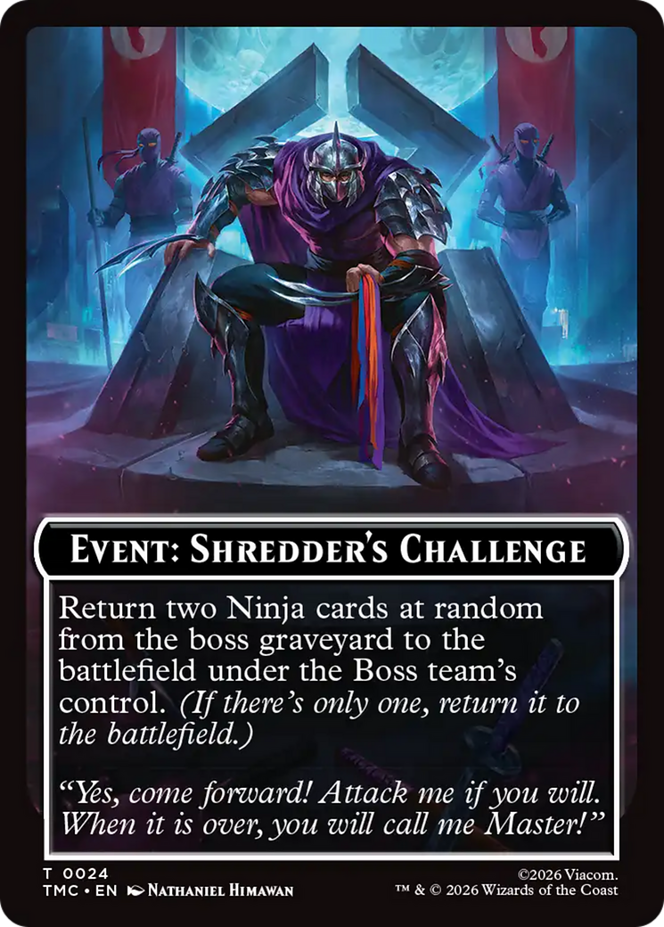 Event: Shredder's Challenge [Teenage Mutant Ninja Turtles Commander Tokens] | Anubis Games and Hobby