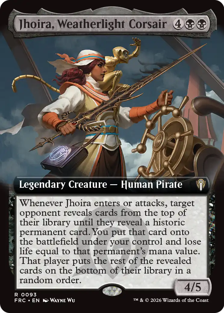 Jhoira, Weatherlight Corsair (Extended Art) [Reality Fracture Commander] | Anubis Games and Hobby