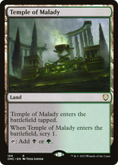 Temple of Malady [Phyrexia: All Will Be One Commander] | Anubis Games and Hobby