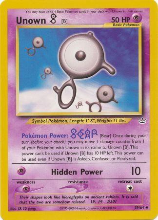 Unown [B] (39/64) [Neo Revelation Unlimited] | Anubis Games and Hobby