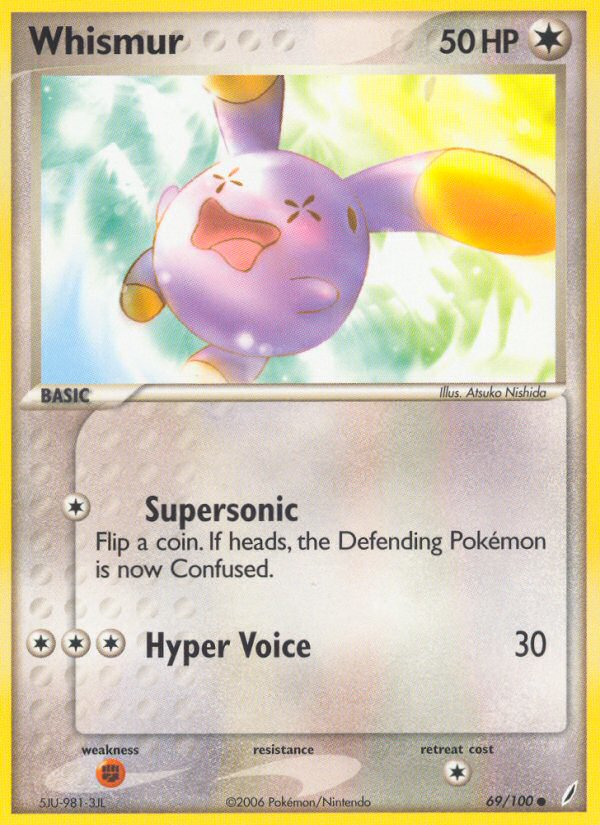 Whismur (69/100) [EX: Crystal Guardians] | Anubis Games and Hobby