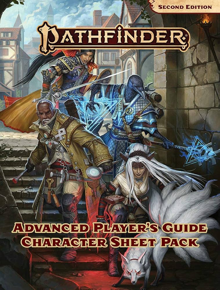 Pathfinder 2nd Ed: Advanced Player's Guide (Character Sheet Pack) | Anubis Games and Hobby