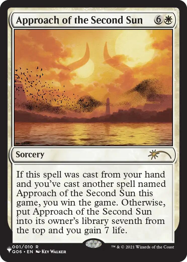 Approach of the Second Sun (Q06) [The List] | Anubis Games and Hobby