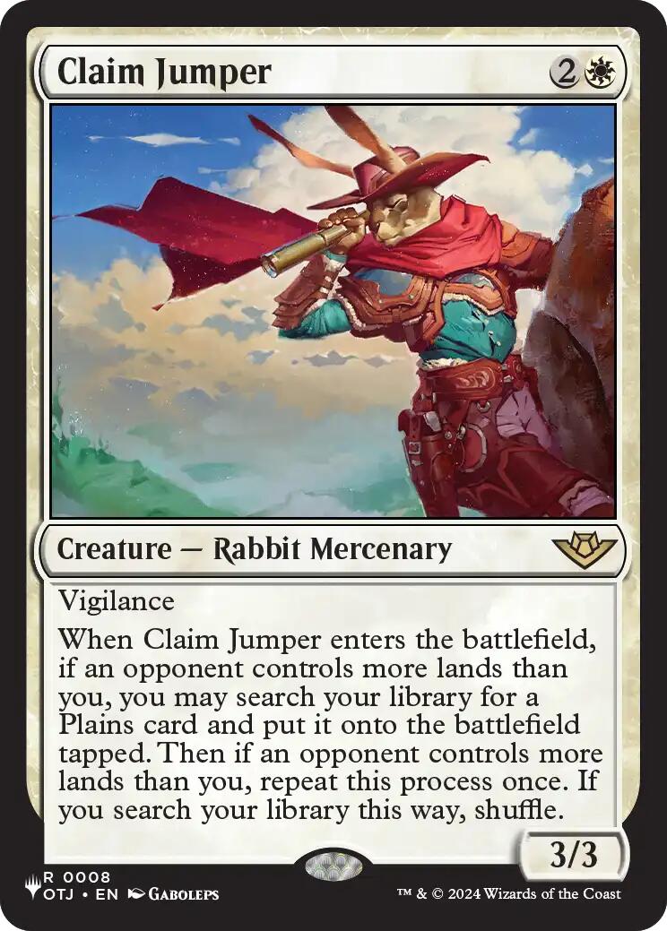 Claim Jumper [The List] | Anubis Games and Hobby
