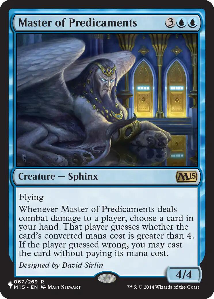 Master of Predicaments [The List] | Anubis Games and Hobby