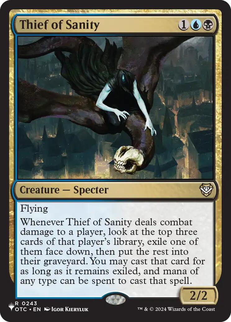 Thief of Sanity [The List] | Anubis Games and Hobby
