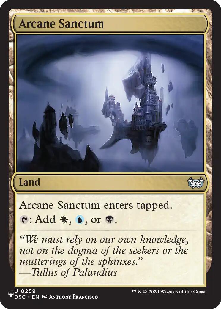 Arcane Sanctum (DSC) [The List] | Anubis Games and Hobby