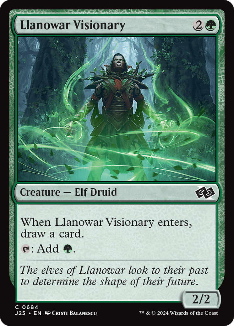 Llanowar Visionary [Foundations Jumpstart] | Anubis Games and Hobby