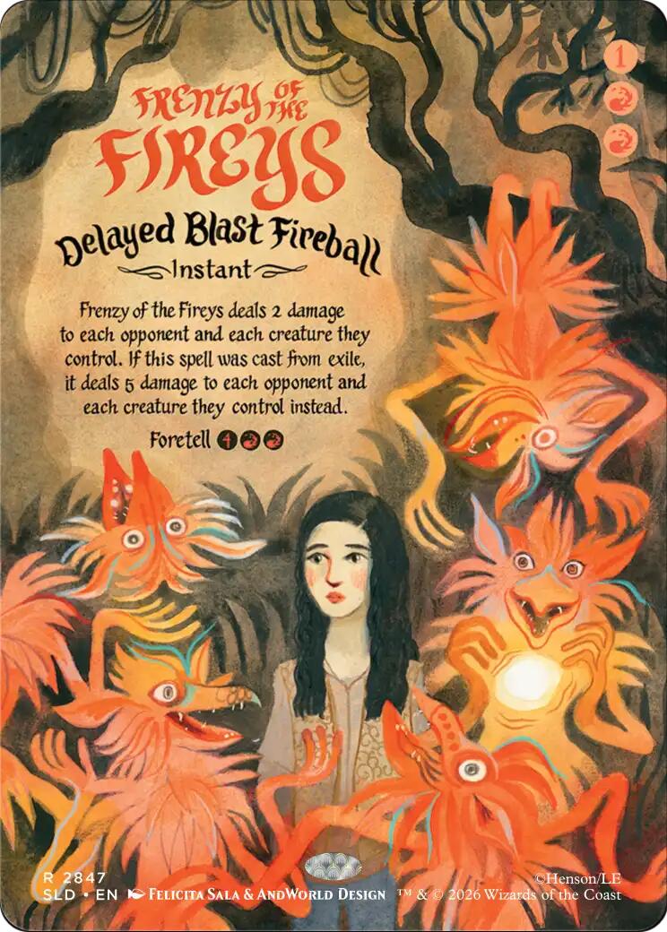 Frenzy of the Fireys - Delayed Blast Fireball [Secret Lair Drop Series] | Anubis Games and Hobby
