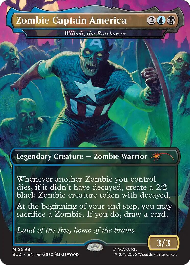 Zombie Captain America - Wilhelt, the Rotcleaver [Secret Lair Drop Series] | Anubis Games and Hobby