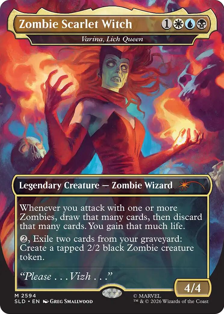 Zombie Scarlet Witch - Varina, Lich Queen [Secret Lair Drop Series] | Anubis Games and Hobby