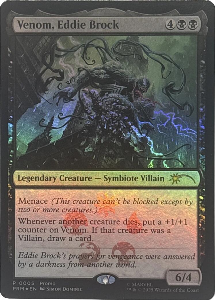 Venom, Eddie Brock [Marvel Super Heroes Promos] | Anubis Games and Hobby