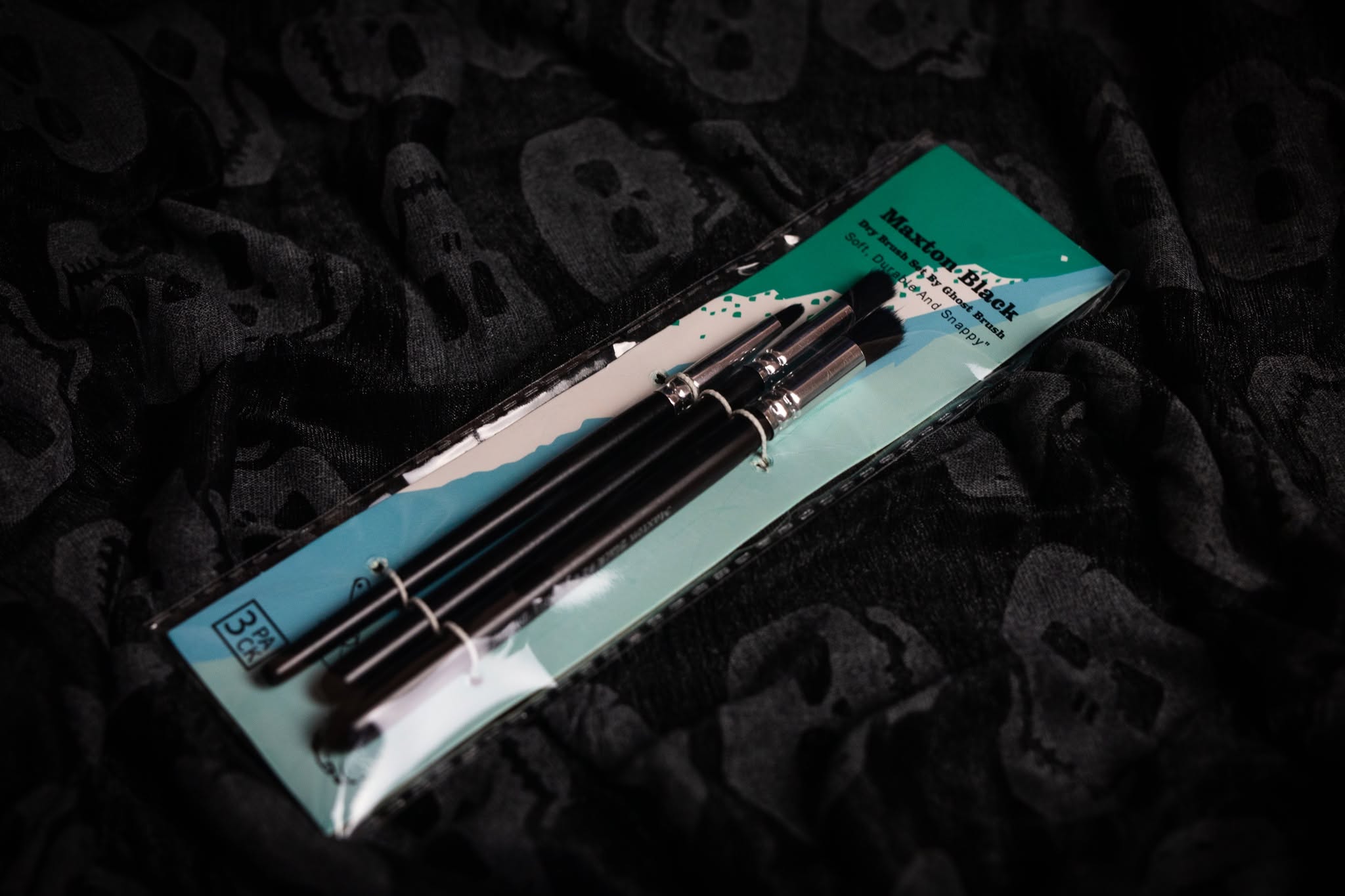 Maxton Black 3pcs Dry Brush Set | Anubis Games and Hobby