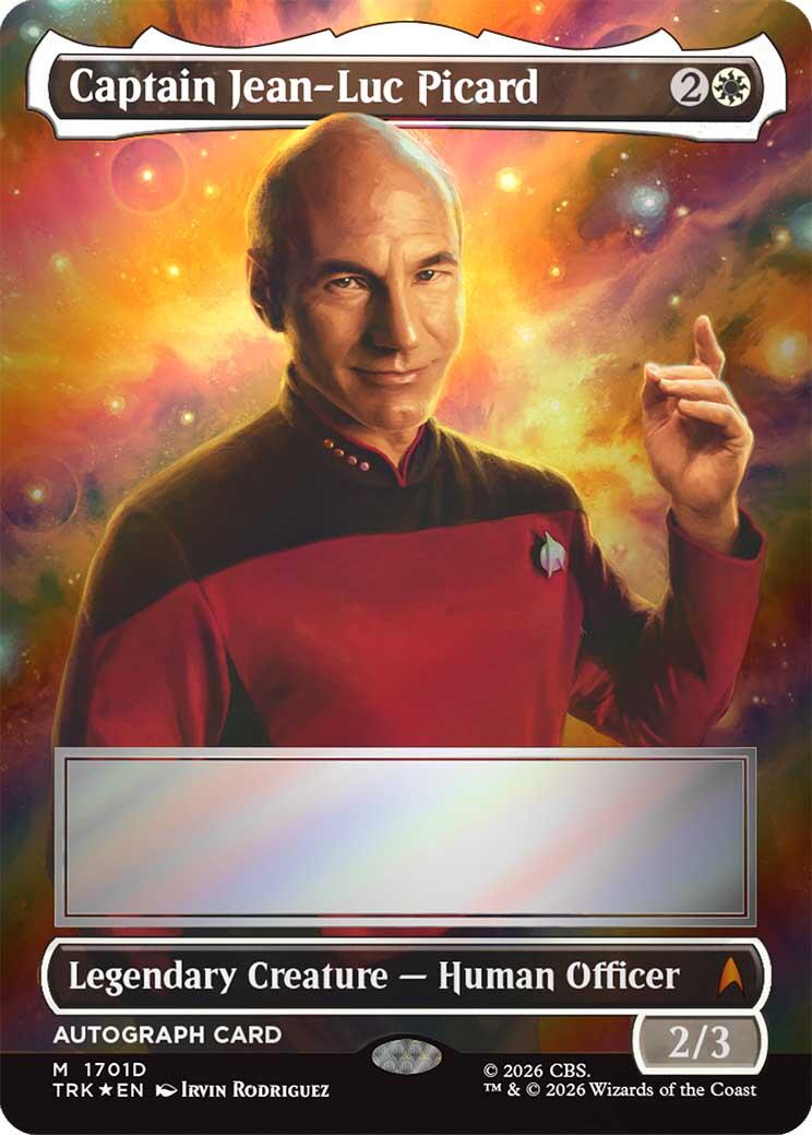 Captain Jean-Luc Picard (Borderless) (Signed) [Star Trek] | Anubis Games and Hobby