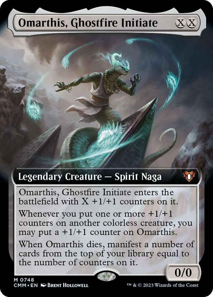 Omarthis, Ghostfire Initiate (Extended Art) [Commander Masters] | Anubis Games and Hobby